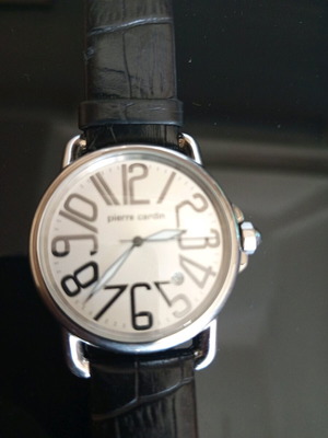 Pierre Cardin men's wristwatch used, white