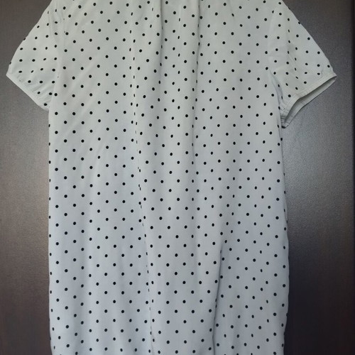 Naketano women's t-shirt like new, light blue with black dots, size L