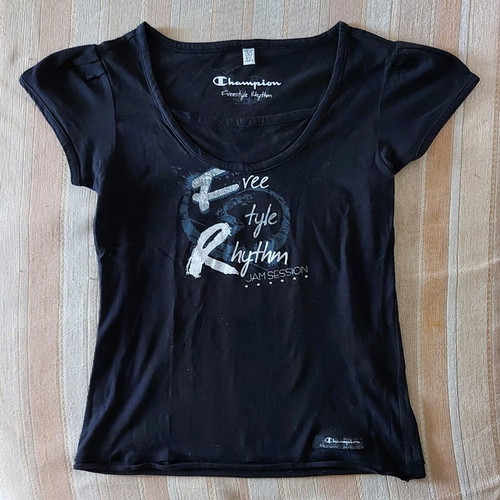 Champion summer blouse black like new for ages 9-10