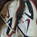 Nike basketball shoes used, white, size 36