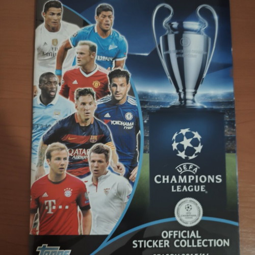 Topps Champions League 2015/16 sticker album, new