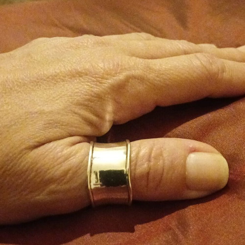 Stainless steel ring like new, silver, size 20.2mm