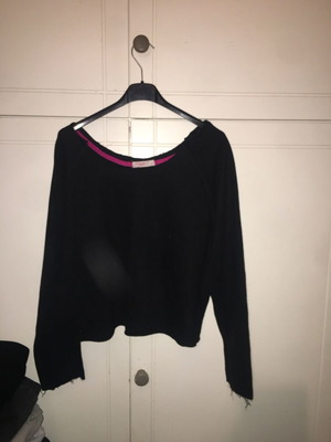 Pink Woman blouse black and pink like new, size L