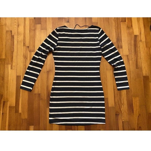 ICHI striped dress Small cotton used, black and white