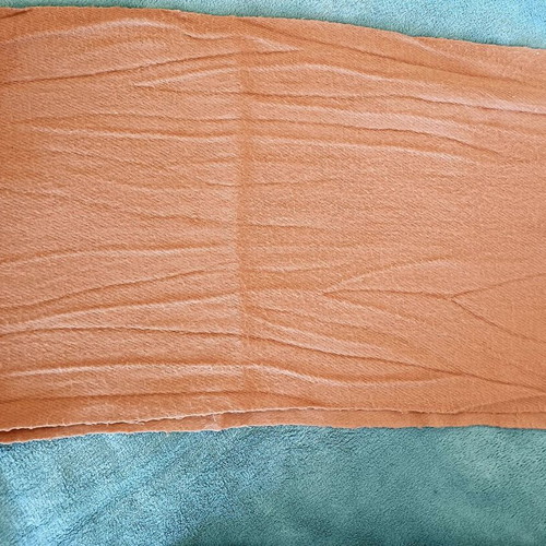 Scarf beige with fringes like new, unisex