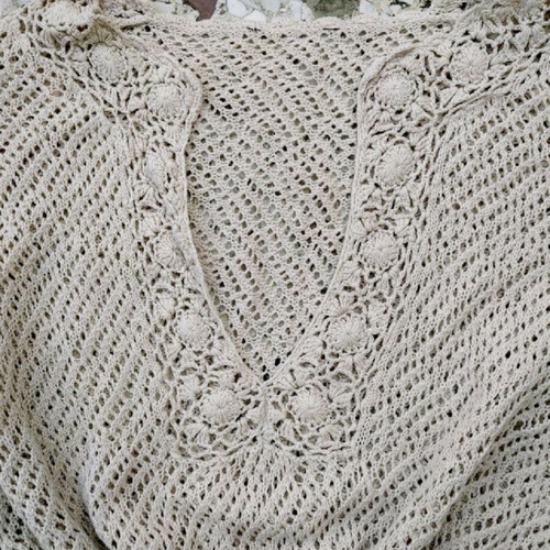 Azour summer blouse used, beige, size XL-XXL