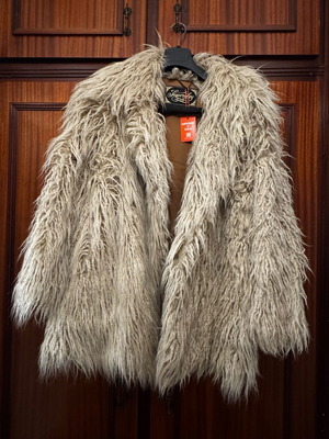 Superdry De Luxe παλτό από συνθετική γούνα καινούργιο, μέγεθος Medium
