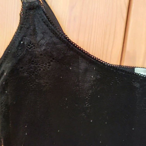 Vertbaudet lace nursing tank top 38/40 like new, black