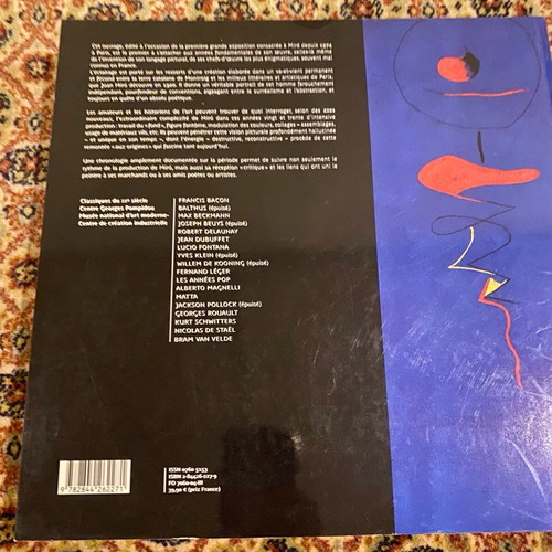 Joan Miro 1917-1934 book like new, French edition
