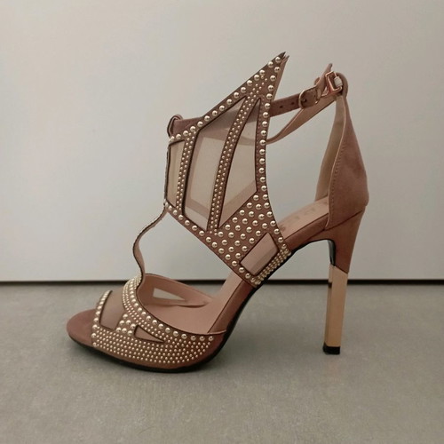 Formal sandals used, size 38, 10cm heel, Fred brand