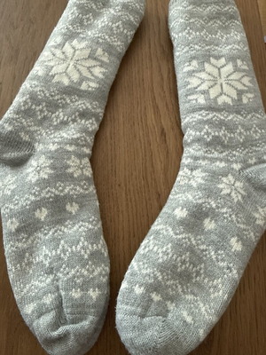 Winter socks, one size, grey