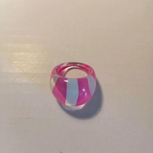 Bicolor plexiglass ring new