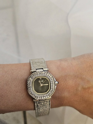 Women's watch silver stainless steel with stones new