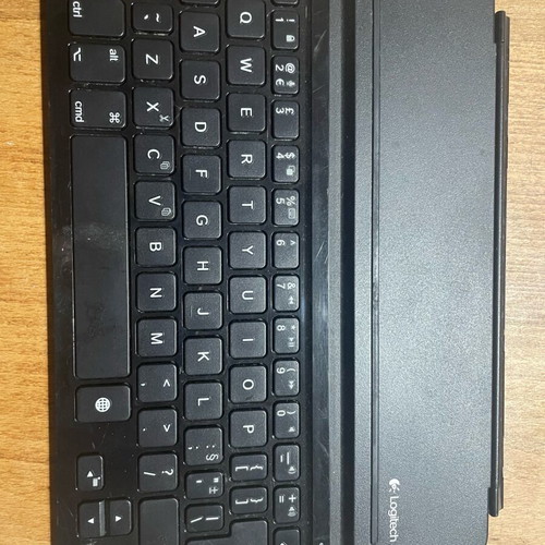 Logitech wireless keyboard for tablet used
