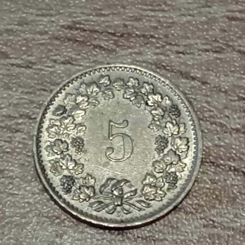5 Swiss Cents like new (1969)