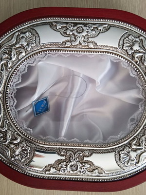 VICKO wooden stefanochiki like new with silver decoration