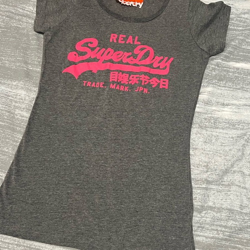 Superdry woman t shirt XS like new, grey