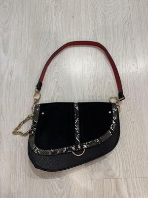 Call It Spring black shoulder bag used with removable chain strap