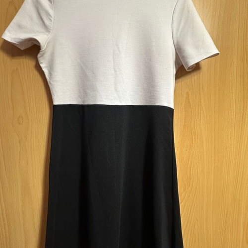 Zara black and white mini dress, size M fits like S
