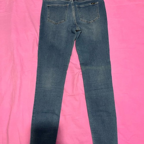 H&M skinny jean like new, high waist, elastic, blue, extra small