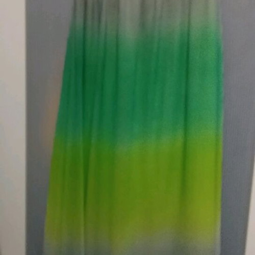 Dress women's long summer strapless like new, green, size M