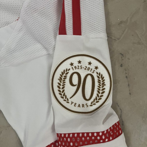 Olympiacos Home Jersey 15/16 with 90 Years Patch XL like new