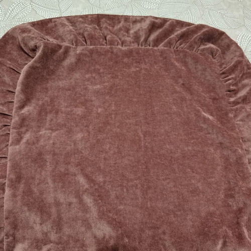 Stool covers like new, set of 2, cotton plush