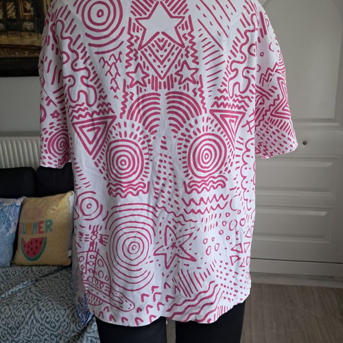 Anglomania Vivienne Westwood blouse used, white and fuchsia, size M