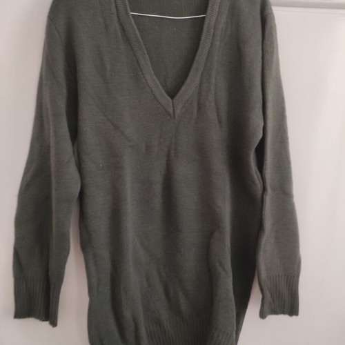 Knitted army sweater used, size 54-56