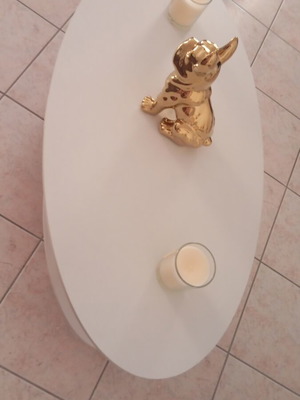 White coffee table new