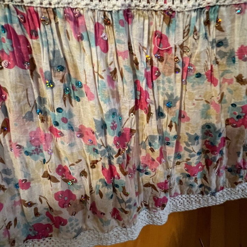 Miss June women's floral dress like new, multicolored, long
