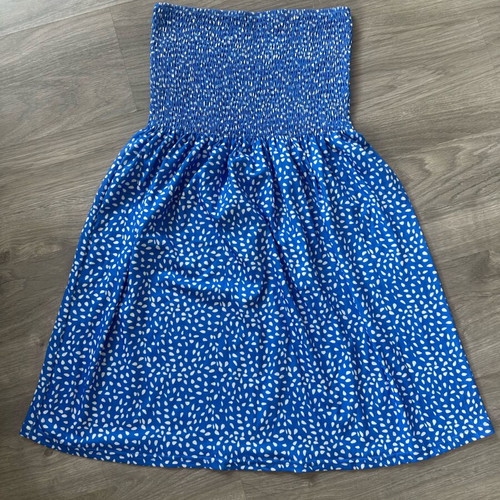 Summer dress new, versatile 2-in-1 blue size M