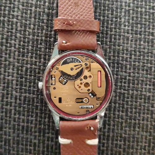 Omega Seamaster quartz cal.1332 wristwatch used, steel and gold case