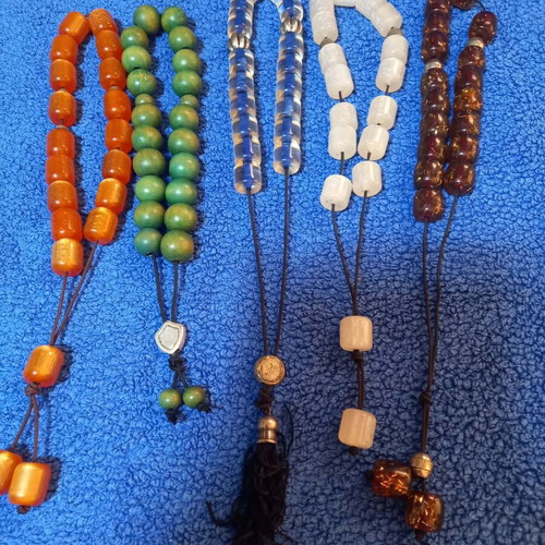 Worry beads used, set of 5