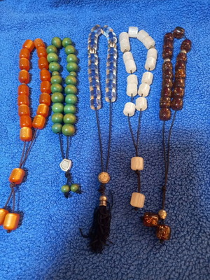Worry beads used, set of 5