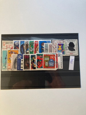 German stamps used, complete series 1974