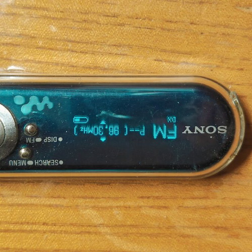 Sony NW-E503 MP3 player, perfume bottle design