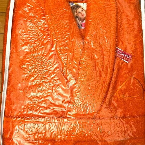 Orange bathrobe new My colors bed linen sealed