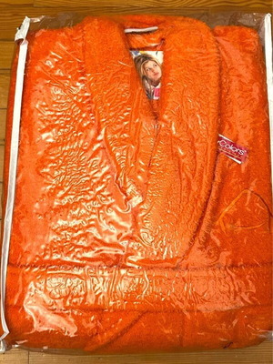 Orange bathrobe new My colors bed linen sealed