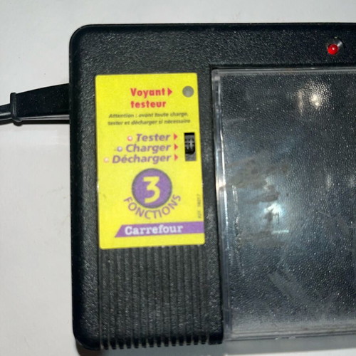 Battery charger used with tester