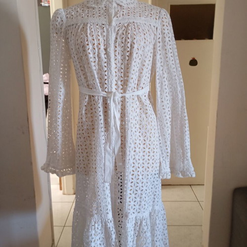 Anna Sui cotton dress size S new, white
