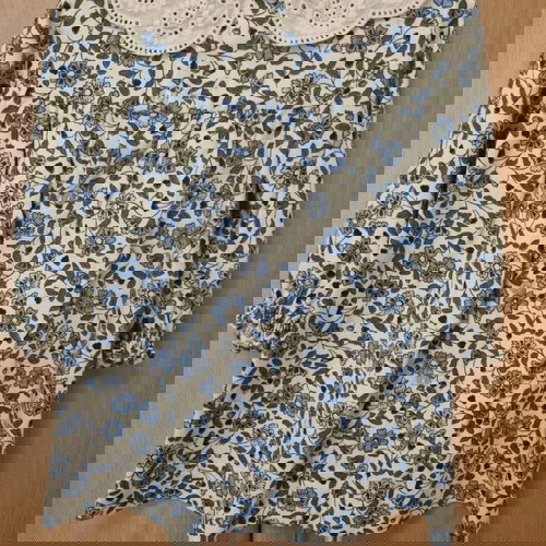 Φόρεμα Zara 18-24 μηνών σαν καινούργιο με λουλούδια και vintage γιακά