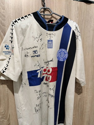 Chania jersey used with signatures, size L, match worn