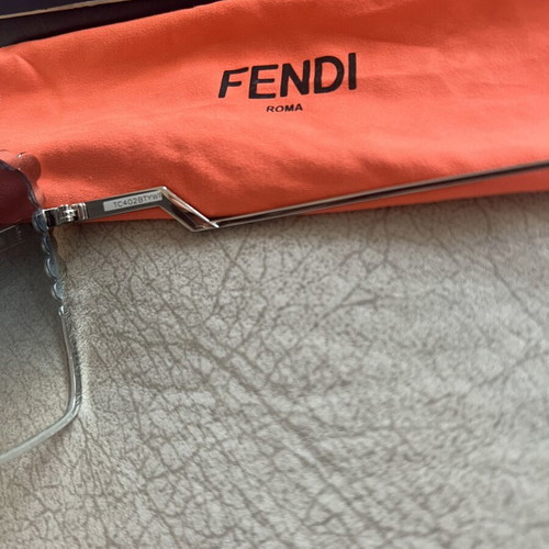 Fendi sunglasses new, silver color
