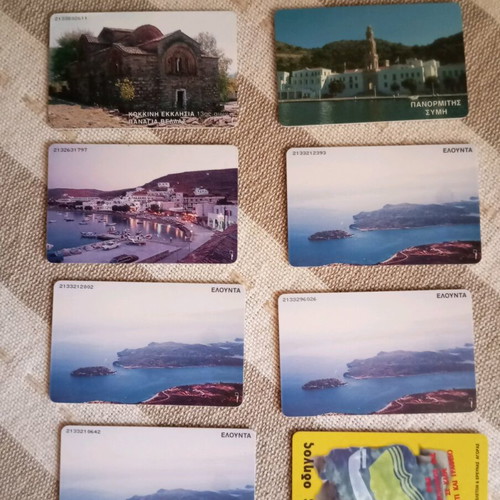 Collectible phone cards like new, Greek pack from the 90s