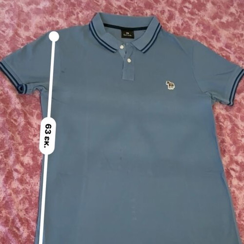 Paul Smith polo shirt large like new, slim fit, blue