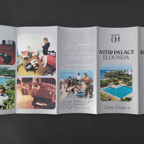 Astir Palace Elounda hotel brochure used, 1970s