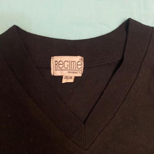 Cotton black top new, size S