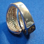 Silver ring with 925 stamp, new, adjustable size