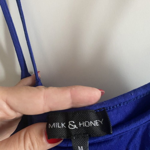 Milk & Honey midi dress royal blue size M like new
